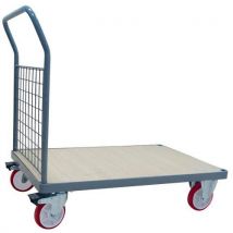 Carrello Con Sponde A Griglia 1286x813 Mm - Ruote Pu - Manutan