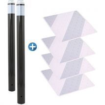 Novap - Kit Pedoni - Paletti Luminosi Grigi E Moduli Grigio/bianco