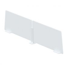 Meet By Paperflow - Schermo Di Separazione - 2 Pannelli - 35x80cm Bianco