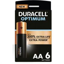 Lotto di 6 Pila Alcalina Optimum Aa - 4 - 6 O 8 Unità - Duracell