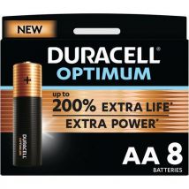 Lotto di 8 Pila Alcalina Optimum Aa - 8 Unità - Duracell