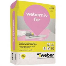 Weber Saint Gobain - Malta Rasatura Autolivellante Fibrorinforzata-weberniv 25 Kg