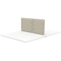 Quadrifoglio - Pannello Fonoassorbente P.80cm Tessuto Beige+clip Bianche