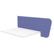 Quadrifoglio - Pannello Divisorio P.109cm Tessuto Blu+clip Bianche
