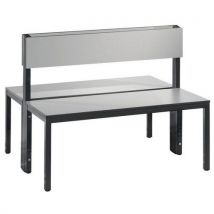 CP - Panca Basic Plus Bifrontale Con Schienale Argento L 1000