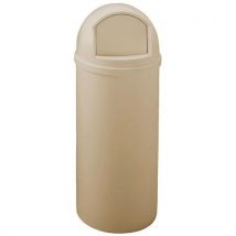 Rubbermaid - Pattumiera Marshall A Cupola - 57l - Beige - Rubbermaid
