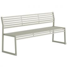 Urbantime - Panca Con Schienale In Acciaio Galvanizzato Beige-l: 180 Cm