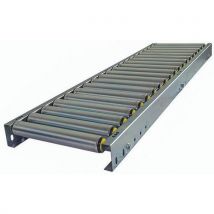 Somefi - Trasportatore A Rulli In Pvc - Largh. 400 Mm - Passo 62.5 Mm - Lungh. 2000 Mm