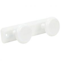 Appendino 2 Teste Acciaio Epossidico Bianco - Manutan