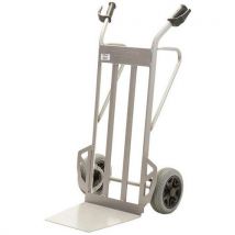 Matador - Carrello In Acciaio - Ruote Antiforatura - Pala Fissa - Portata 350 Kg