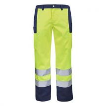 Cepovett Safety - Pantalone Fluo Base Xp Giallo Fluo/blu Marina 4