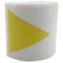 Wattelez - Segnaletica Per Porta Vetrata 25m - 50mm - Triangolo Giallo