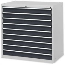 Fami - Cassettiera - 1023x600x1002mm - Antracite - 9 Cassetti
