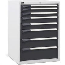 Fami - Cassettiera - 714x726x1000 Mm - Antracite - 8 Cassetti