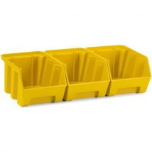 Lotto di 3 Contenitori A Becco Picking Box Air - 160x234x127 Mm - Giallo - Fami