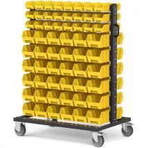 Fami - Carrello Picking Box Air - 1067x668x1357 - Giallo - 120 Contenitori