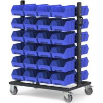 Fami - Carrello Picking Box Air - 1067x668x1357 - Blu - 48 Contenitori