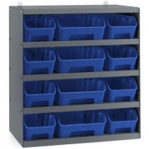 Fami - Rack 12 Contenitori Rk Box Air - 496x304x546 Mm - Blu