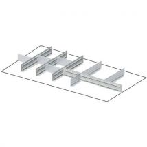Fami - Divisorio Per Cassetti - 100 Mm - 64 X 27 - Grigio