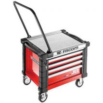 Facom - Cassettiera Carrellata Jetm3 4 Cassetti Rosso - Facom