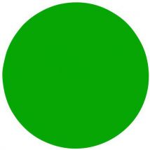 Lotto di 100 Autoadesivo Per Marcatura A Terra Rotondo 90 Mm Verde - Manutan
