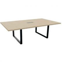 Buronomic - Tavolo Da Conferenza L240xp140cm Gambe Nere/rovere
