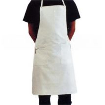 Grembiule da cuoco in cotone bianco 75x90 cm - Puro cotone DPI per HORECA