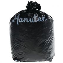 Lotto di 100 Sacco Per Rifiuti Manutan Colore Nero 50 Micron 200 L