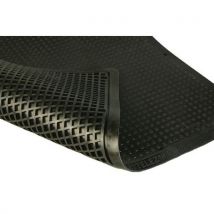 Lotto di 4 Tappeto Antifatica Surelast Antistatico - 80x100 Cm Nero - Wattelez