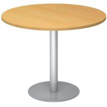 Tavolo Da Riunione Rotondo 100 Cm Faggio/alluminio - Manutan