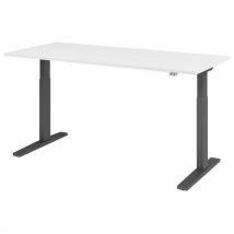 Hammerbacher - Scrivania Elettrica Serie Xmka 180 Cm Bianco/antracite