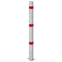 Croso - Paletto In Acciaio 70x70 Mm Galvan+catarifr Rosso Da Fissare