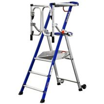 Duarib - Piattaforma Fissa Ultim 3 Gradini - Altezza Lavoro 270m - Alluminio Leggero e Resistente - Marchio NF