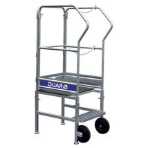 Duarib - Piattaforma Cabri 2 gradini - Acciaio - Altezza lavoro 2550 mm - Carico max 150 kg - Certificata NF P95-353