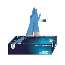 Lotto di 100 Guanti In Nitrile Monouso Con Polsino Lungo T9