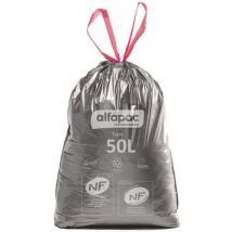 Lotto di 100 Sacco Per Rifiuti Con Impugnature Scorrevoli Nf 50 L - JetSac