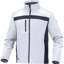 Delta Plus - Giacca In Softshell Poliestere/elastano Bianco-grigio Tg Xxl