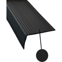 Lotto di 10 Profilo Gradino Angolare Morbido 3m Nero Da Incollare - Wattelez