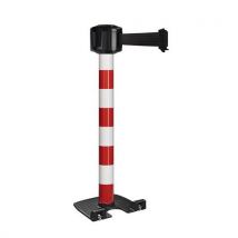 Viso - Paletto Per Esterni Rosso/bianco Con Nastro 10mx5cm - Nero