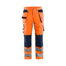 Blaklader - Pantaloni Artigianali Elasticizzati Ariosi Arancione Navy D120