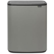 Touch bin Bo met 2 binnenemmers 2x30 liter grijs_Brabantia - Brabantia
