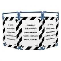 Werkafzetting pvc-constructie 3-delig - Viso - Viso