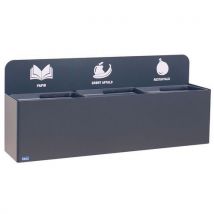 Wandafvalstation Bica 811 3x20 liter antraciet - Bica - Bica