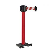 Paal voor buiten met wielen, rood, met band 10 m x 5 cm - Viso - Viso