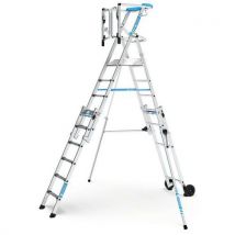 Platformladder ZAP Masterflex Plus S - 5 tot 12 treden - Zarges - Zarges