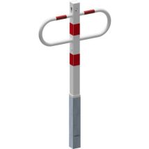 Parkeerbeugel Verwijderbaar Met Profielslot Wit/rood - 471zb, - Schake