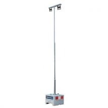 Lichtmast Met Terreinverlichting Gegalvaniseerd 4 M - 3000 K, - Schake