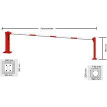 Slagboom Handmatig Dubbel Slot - 7000 Mm - 415_70zzpb, - Schake