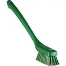 Reinigingsborstel Fijn Met Lange Steel - 420 Mm - Groen, - Vikan