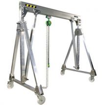 Huchez - Hijsbrug voor de werkplaats aluminium, hef 250 tot 500 kg - Huchez